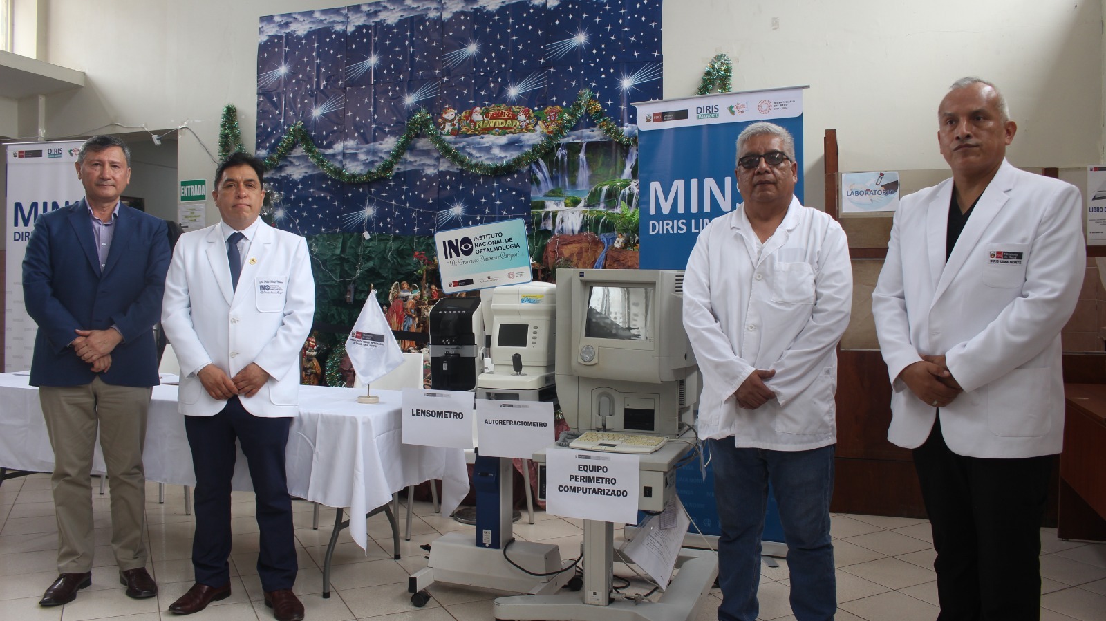 DIRIS LN recibe equipos oftalmólogicos INO - 1