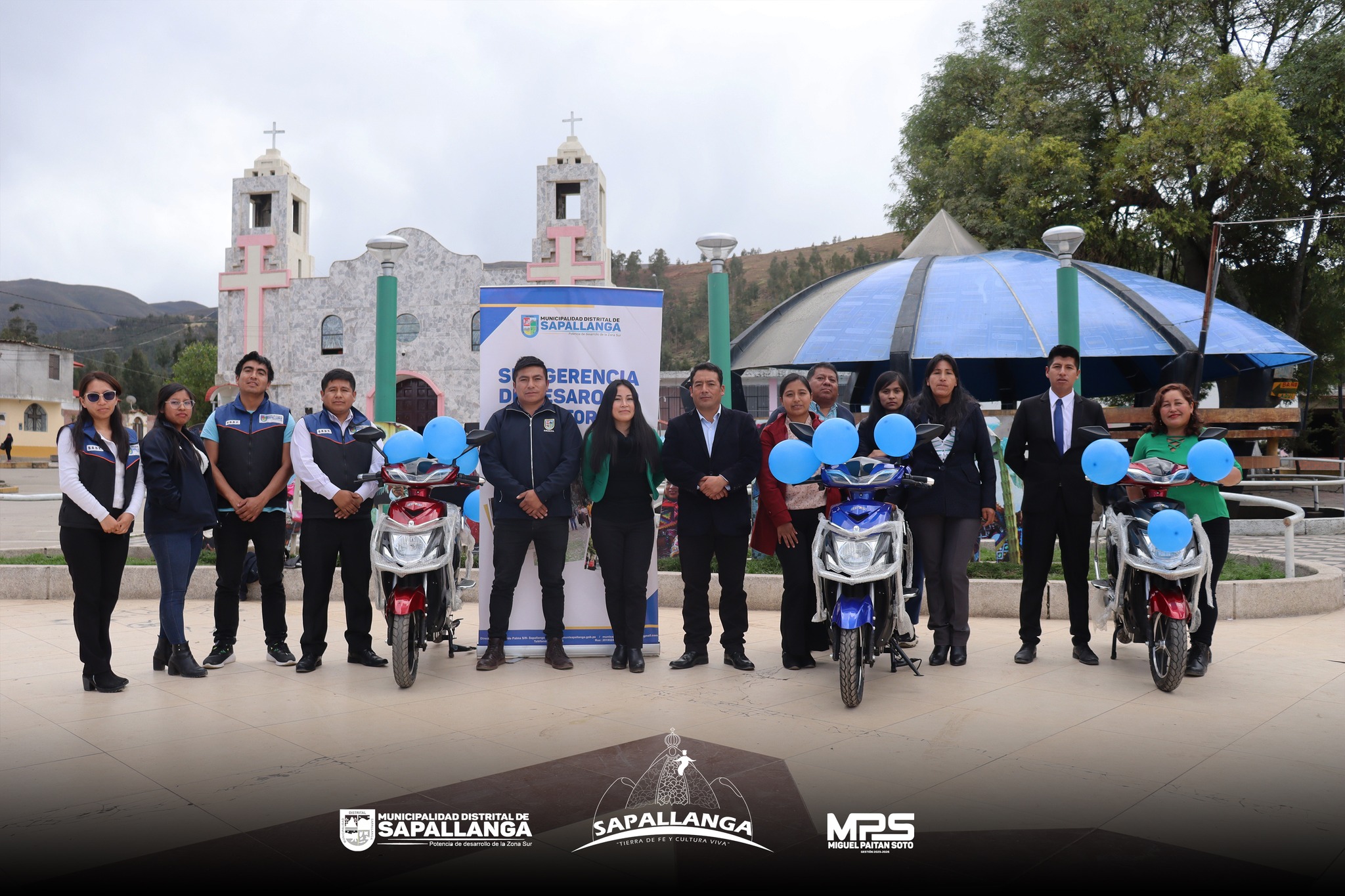 Entrega de motos Electricas a Sub Gerencias de la Municipalidad