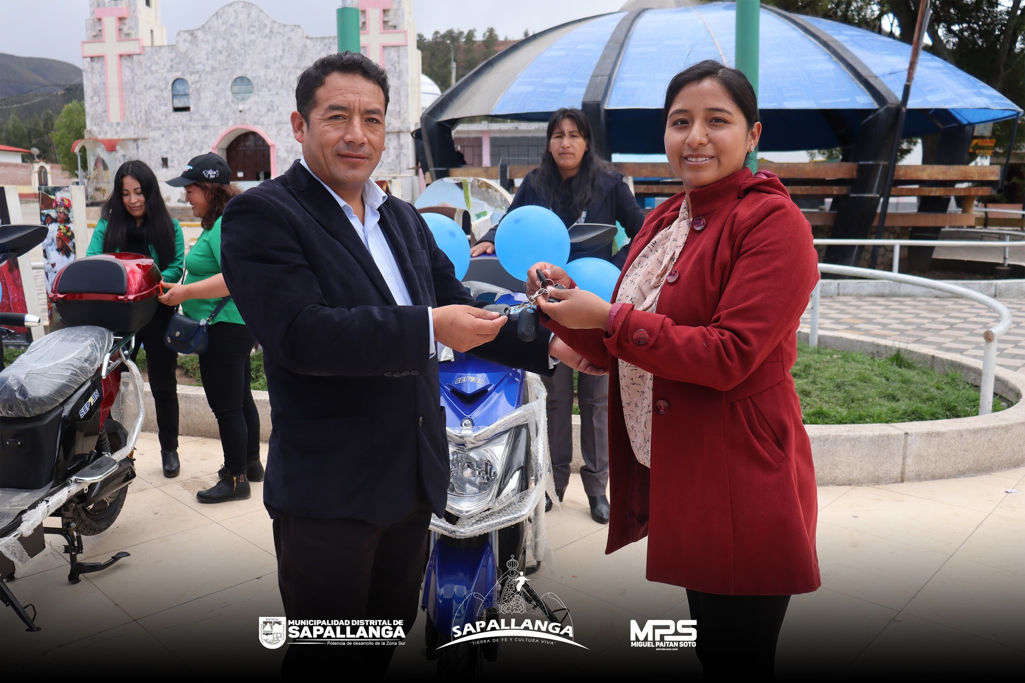 Entrega de motos Electricas a Sub Gerencias de la Municipalidad