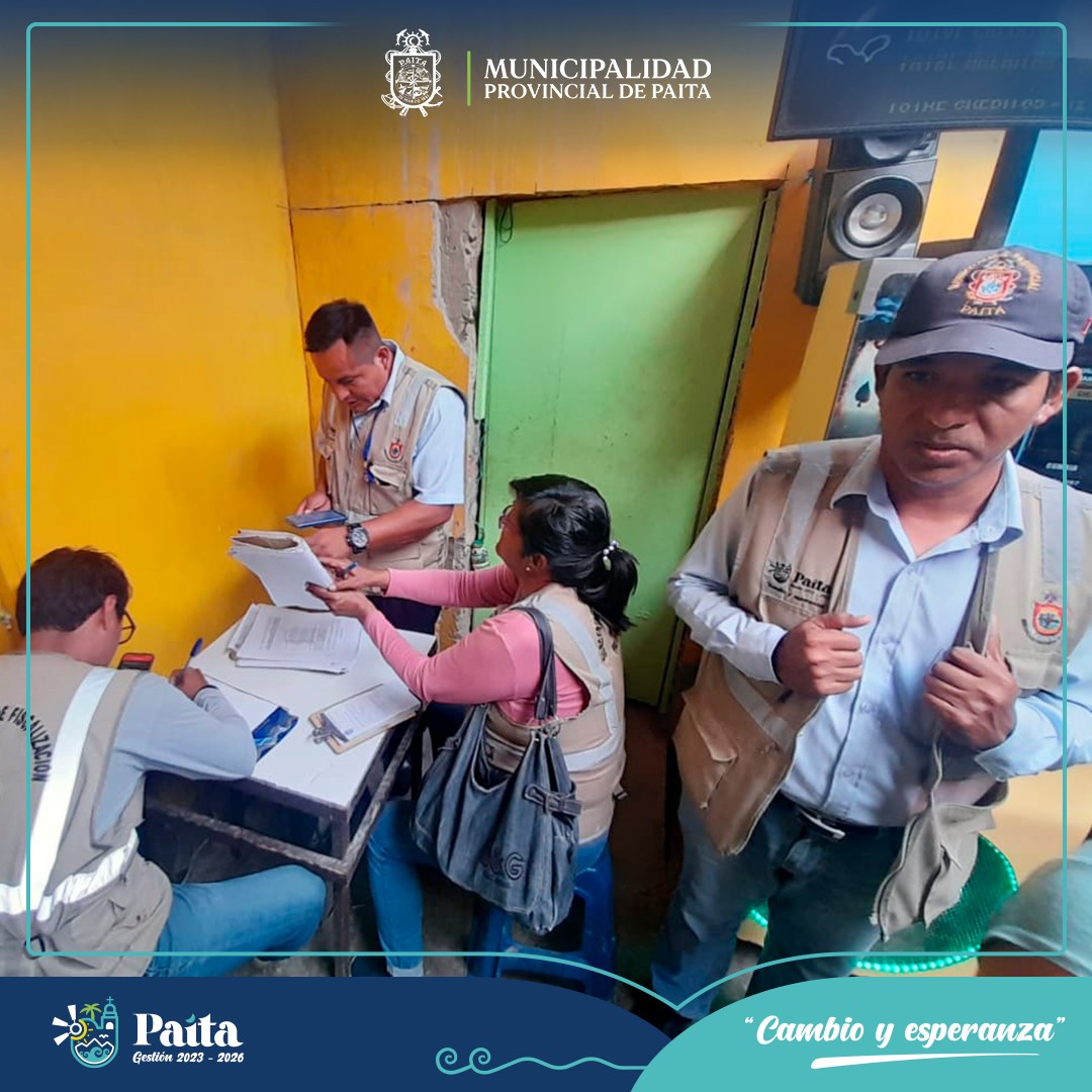 Municipalidad de Paita continúa operativos contra establecimientos que expenden bebidas alcohólicas sin autorización