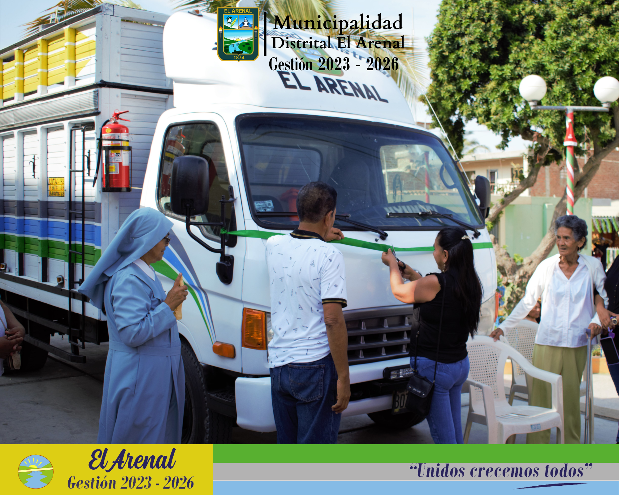 Fotografía del acto de bendición 