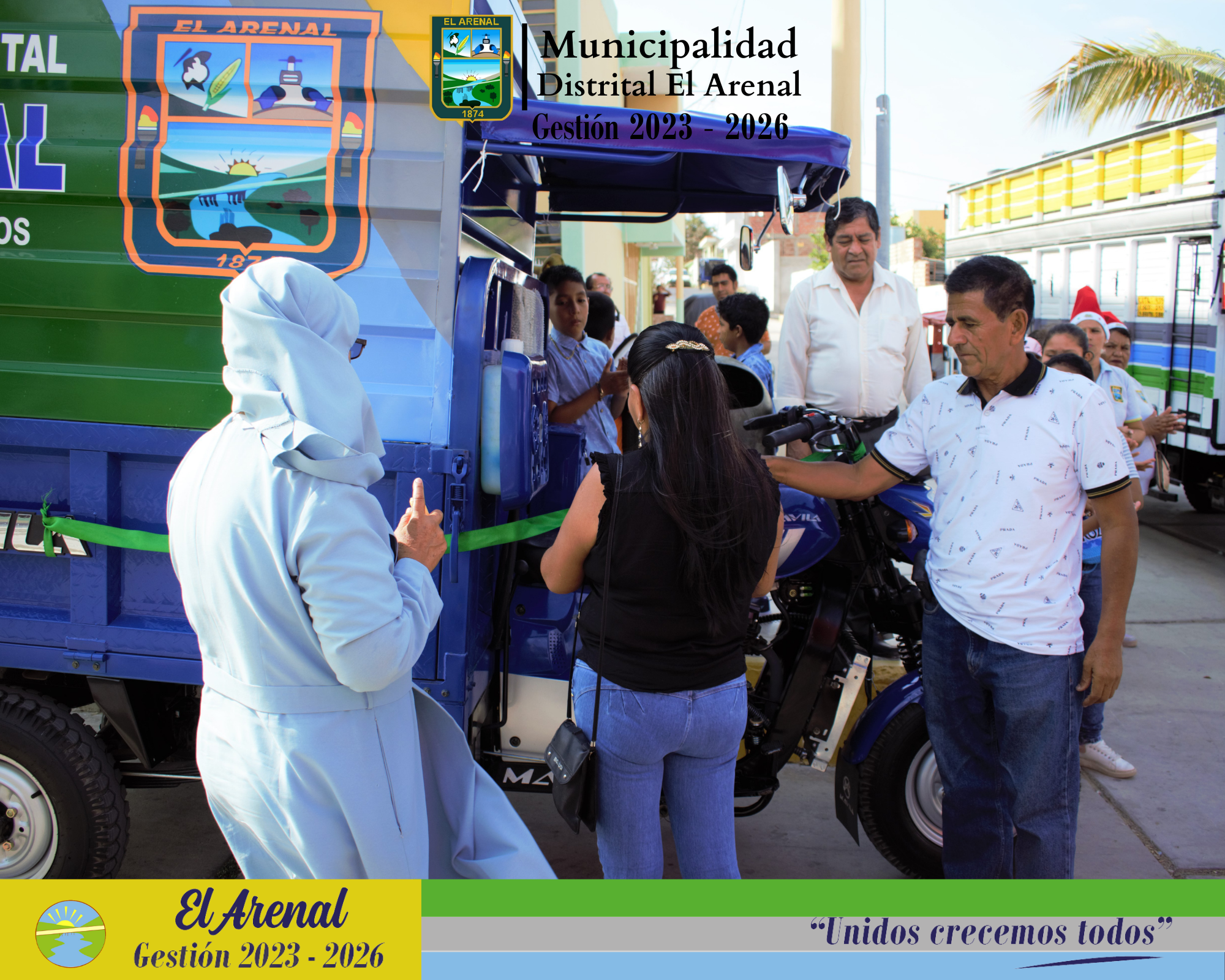 Fotografía del acto de bendición 