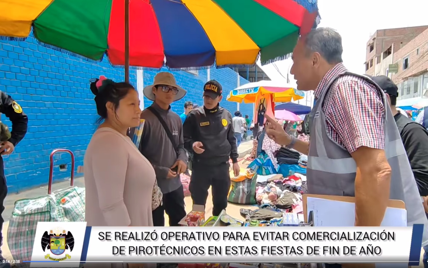 Se realiz贸 operativo para evitar comercializaci贸n de pirot茅cnicos en estas fiestas de fin de a帽o