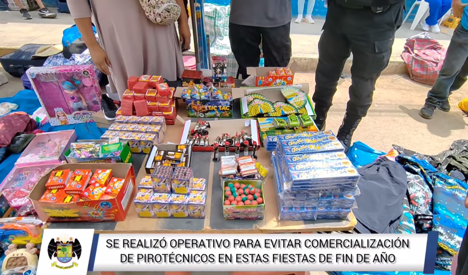 Se realiz贸 operativo para evitar comercializaci贸n de pirot茅cnicos en estas fiestas de fin de a帽o