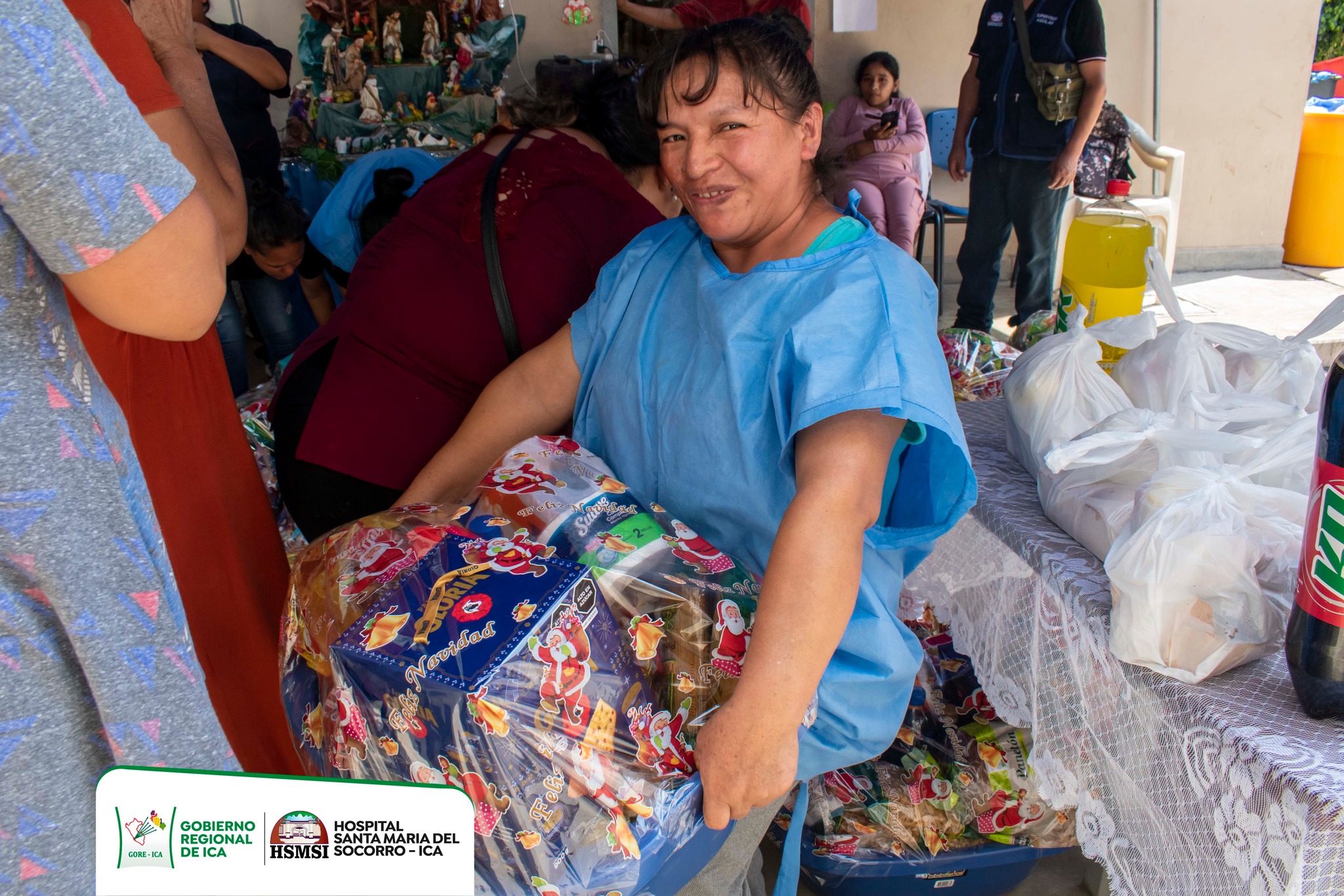 Servicio de Limpieza del HSMSI realizó el tradicional compartir navideño.