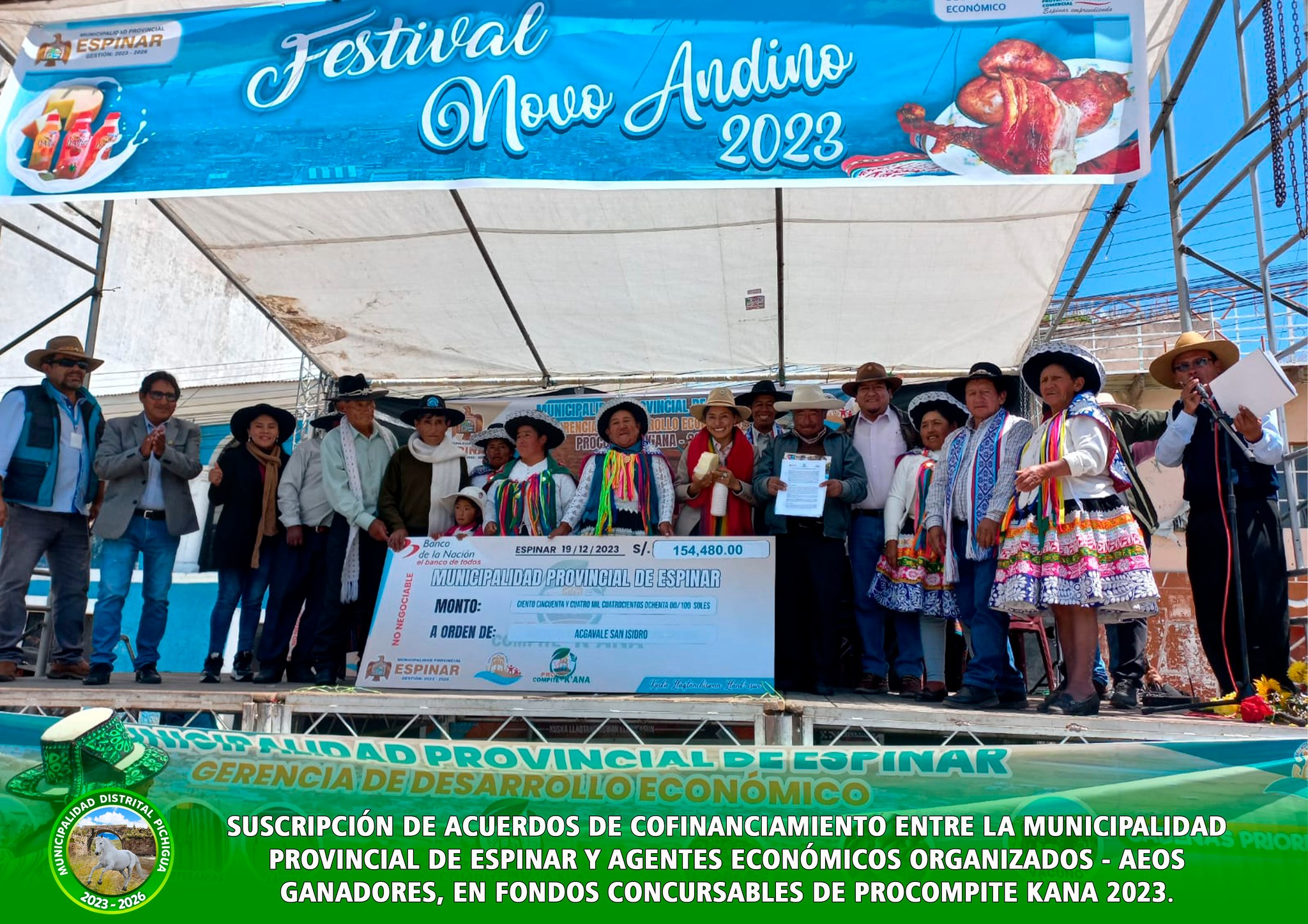 Suscripción de Acuerdo de Cofinanciamiento entre la Municipalidad Provincial de Espinar