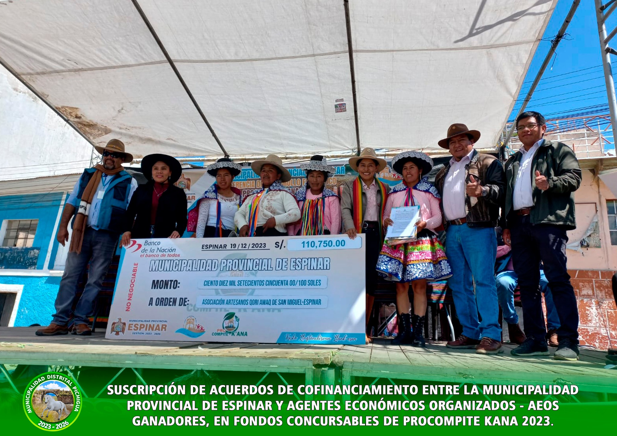 Suscripción de Acuerdo de Cofinanciamiento entre la Municipalidad Provincial de Espinar