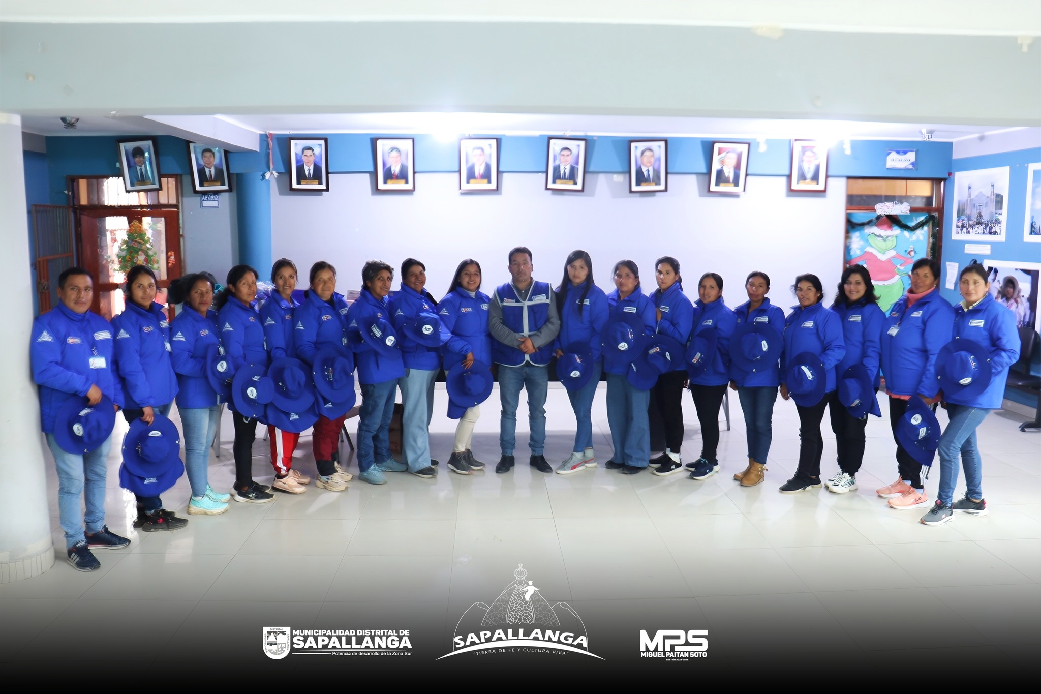 Entrega de materiales para los actores sociales