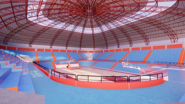 MODELAMIENTO 3D DE COLISEO CERRADO