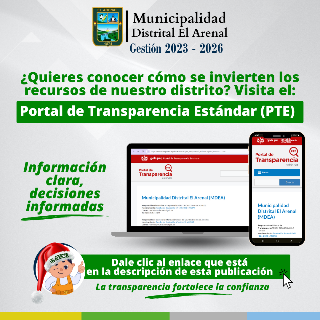 Flyer del Portal de Transparencia Estándar (PTE)
