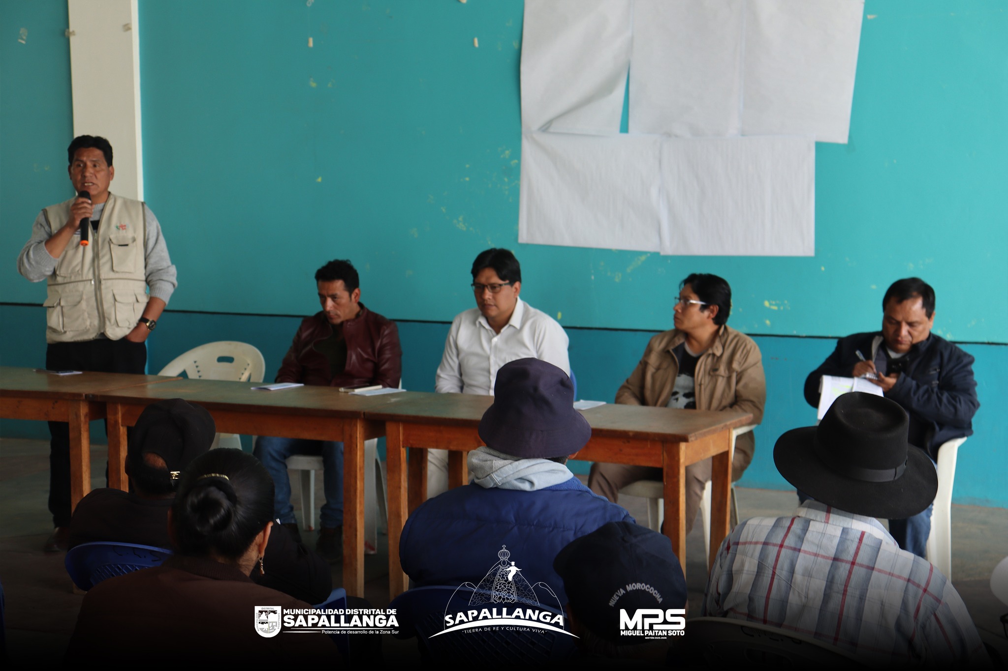 Reunión por el Saneamiento Integral de Sapallanga