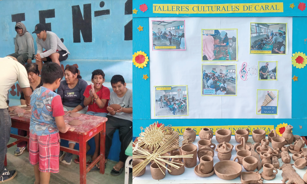 Iniciamos talleres de junco, música, cerámica en Centro Poblado Peñico - valle de Supe