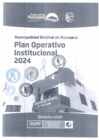Vista preliminar de documento Plan Operativo Institucional - 2024
