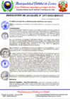 Vista preliminar de documento Resolución de Alcaldia N°257-2023-A-MDCC-C