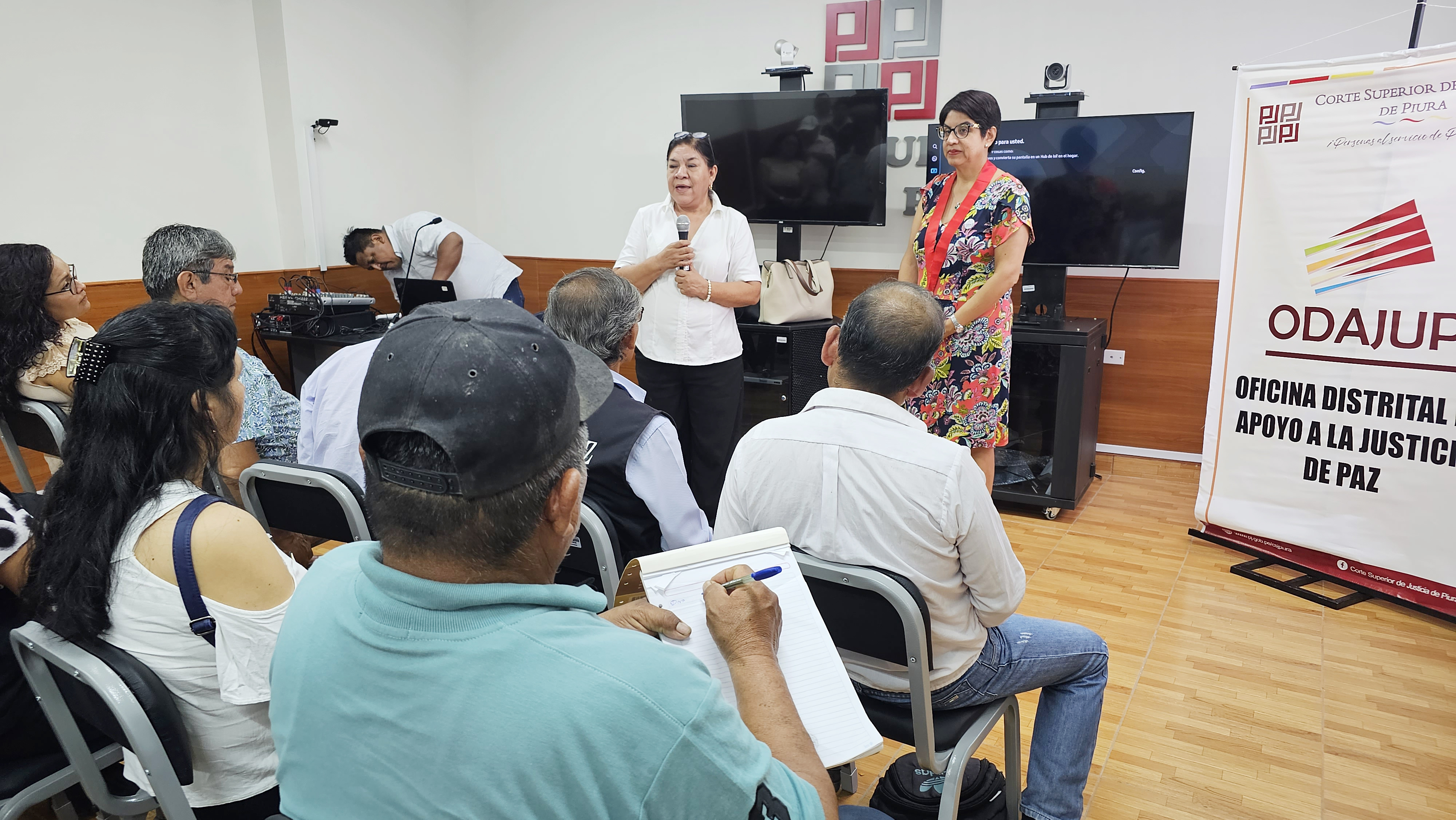 Capacitan a más de 40 jueces de paz del Distrito Judicial de Piura