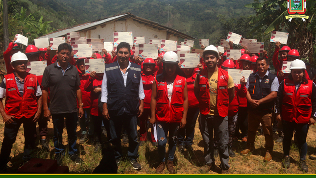Clausura del programa de empleo temporal Llankasun Perú.