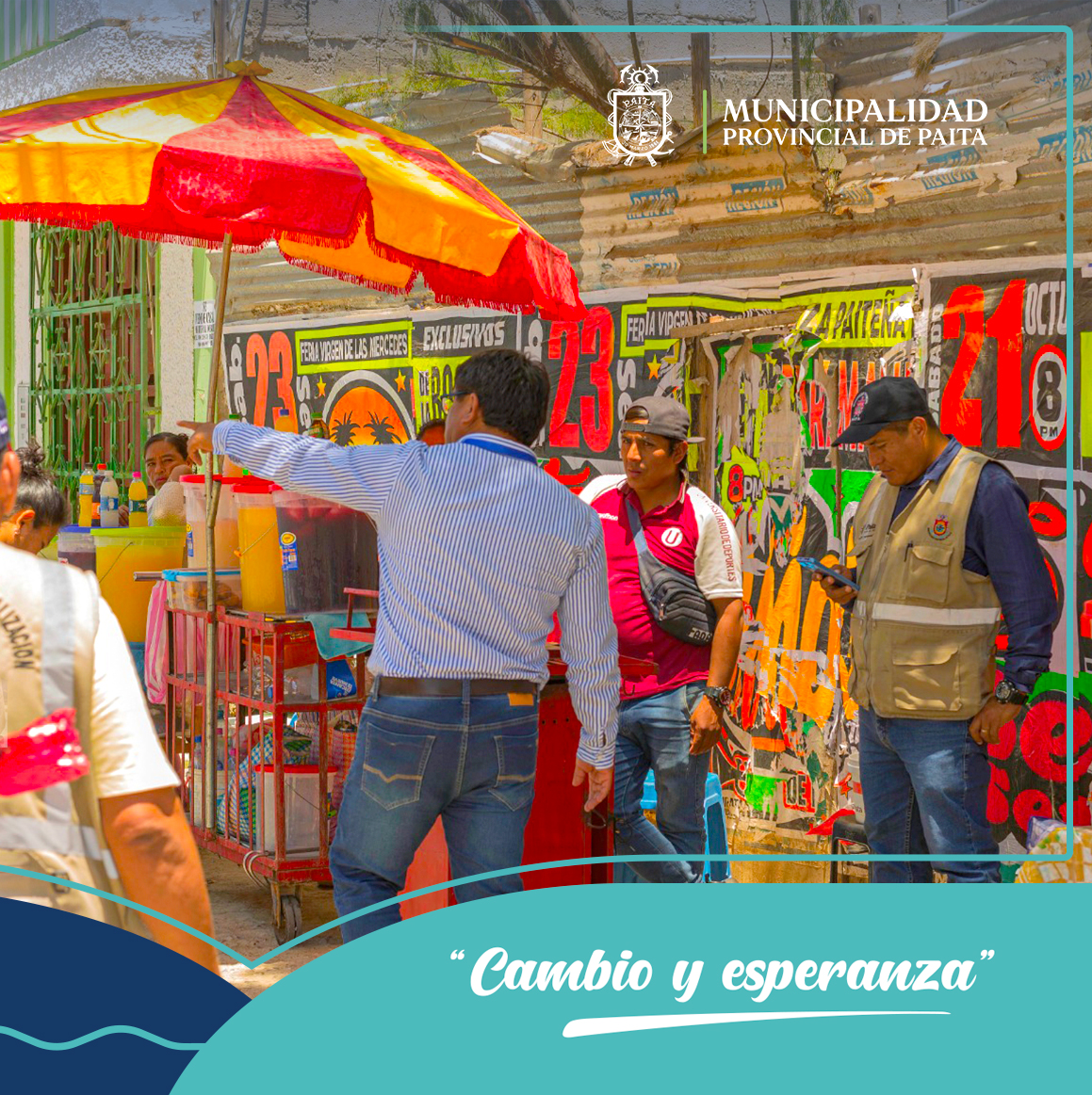 ¡Municipalidad de Paita logra ordenamiento del comercio ambulatorio en los exteriores del muelle fiscal!