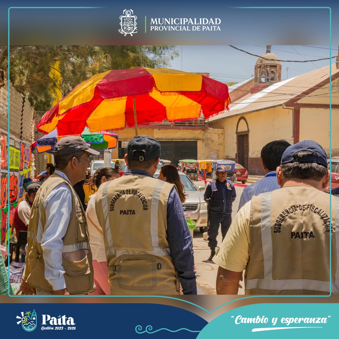 ¡Municipalidad de Paita logra ordenamiento del comercio ambulatorio en los exteriores del muelle fiscal!