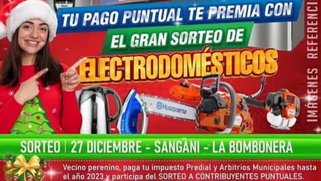 Premiamos tu puntualidad sangani