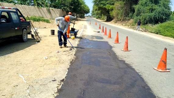 Paita: GORE ejecutó mantenimiento de carretera desde San Jacinto hasta Amotape por S/ 126 mil