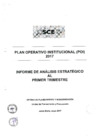 Vista preliminar de documento Informe de Análisis Estratégico del POI 2017 - I trimestre