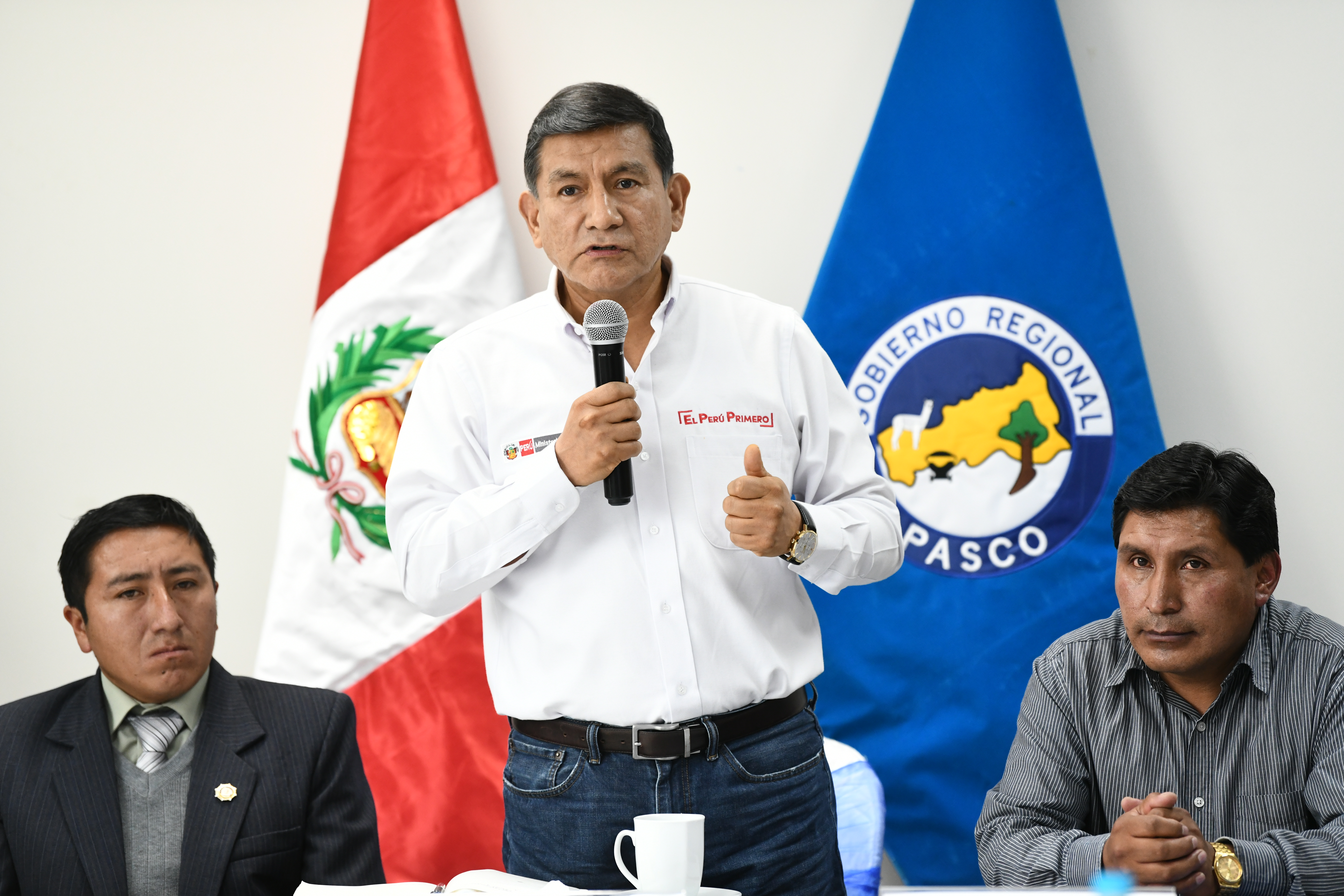Ministro Morán visitó Pasco.