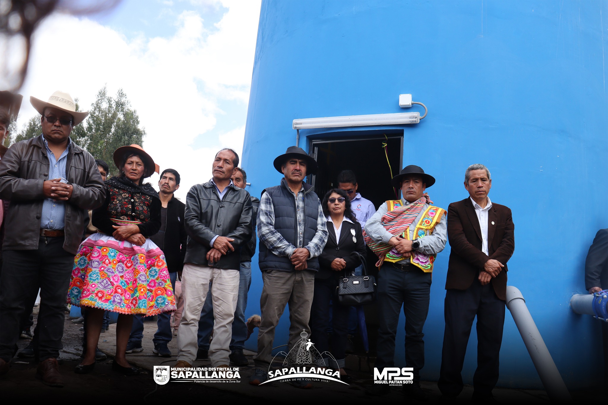 Inauguración de Tanque elevado - C.P. Huayllaspanca