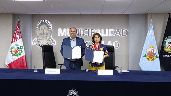 Presidenta de la Corte Superior del Callao, Teresa Soto Gordon y Alcalde de la Municipalidad Provincial del Callao, Pedro Spadaro Phillips, suscriben Convenio Marco de Cooperación Interinstitucional
