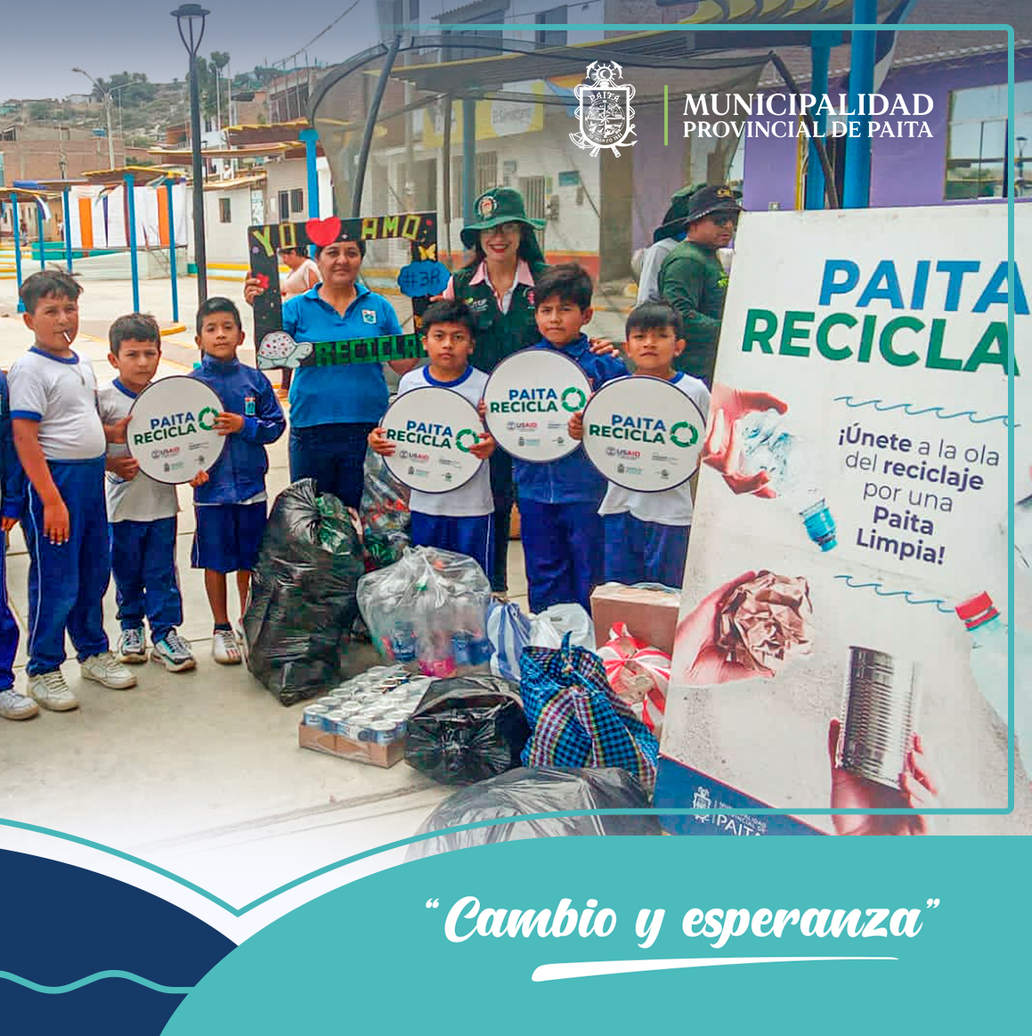 Municipalidad de Paita recolectó más de 3 toneladas de residuos reciclables en san lucas de Colán y Yacila