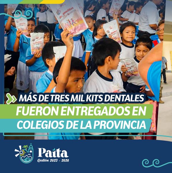 Más de tres mil kits dentales fueron entregados en colegios de la provincia