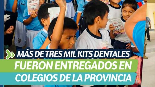 Más de tres mil kits dentales fueron entregados en colegios de la provincia