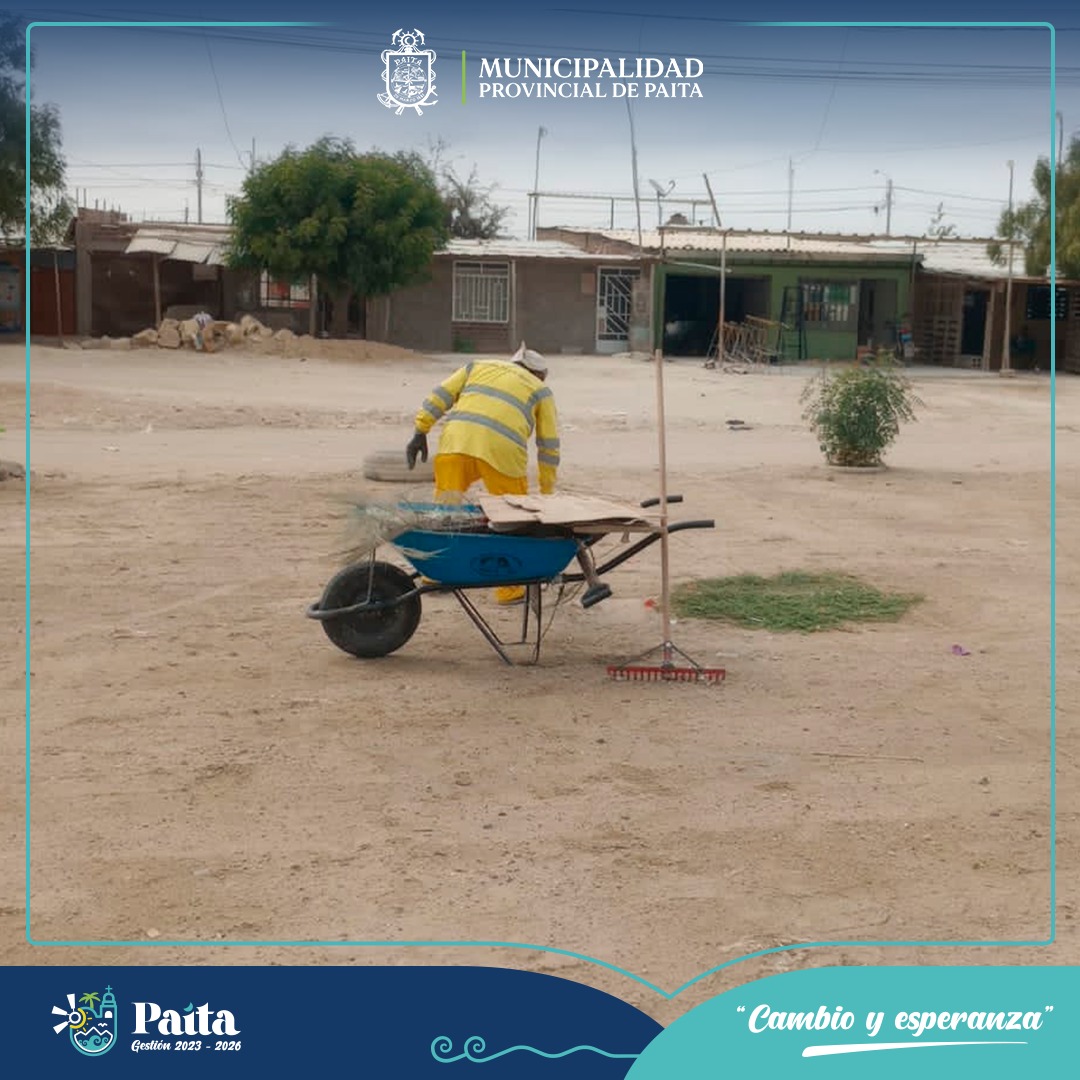 Municipalidad de Paita continúa trabajando por un Paita limpio