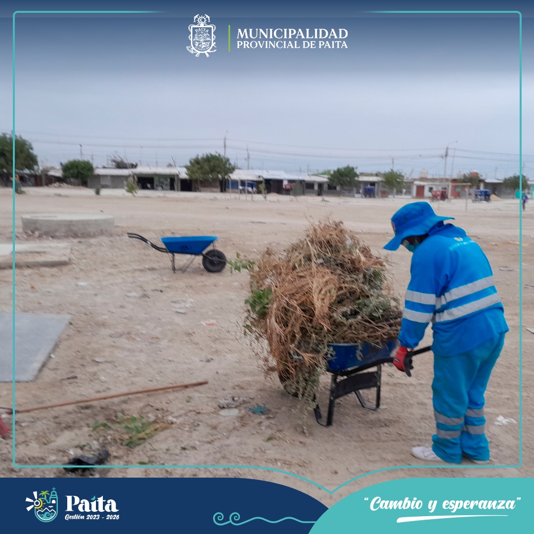 Municipalidad de Paita continúa trabajando por un Paita limpio