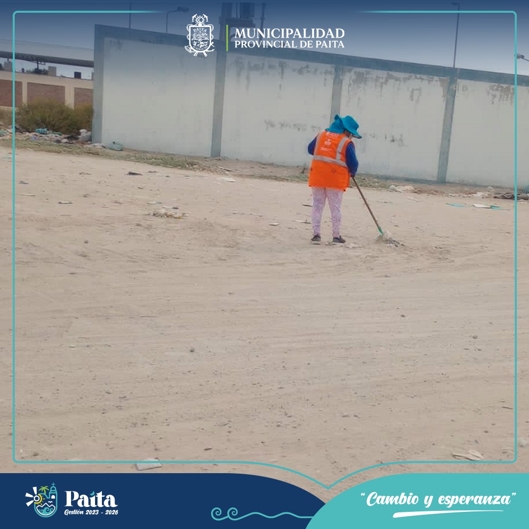 Municipalidad de Paita continúa trabajando por un Paita limpio