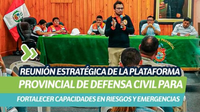 ¡Potenciando la preparación en Paita! reunión estratégica de la plataforma provincial de defensa civil para fortalecer capacidades en riesgo