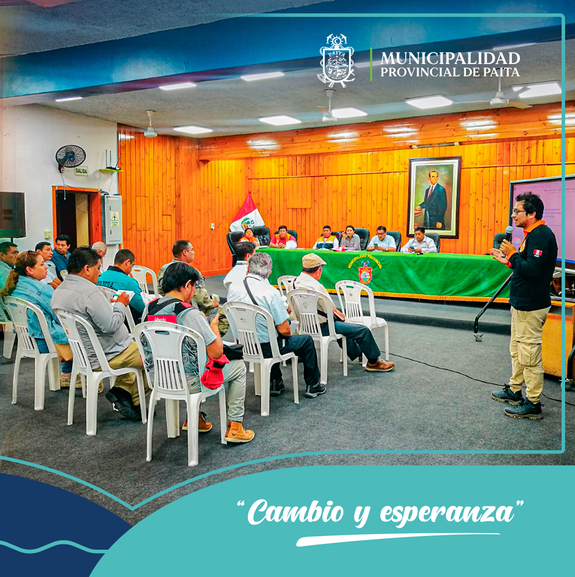 ¡Potenciando la preparación en Paita! reunión estratégica de la plataforma provincial de defensa civil para fortalecer capacidades en riesgo