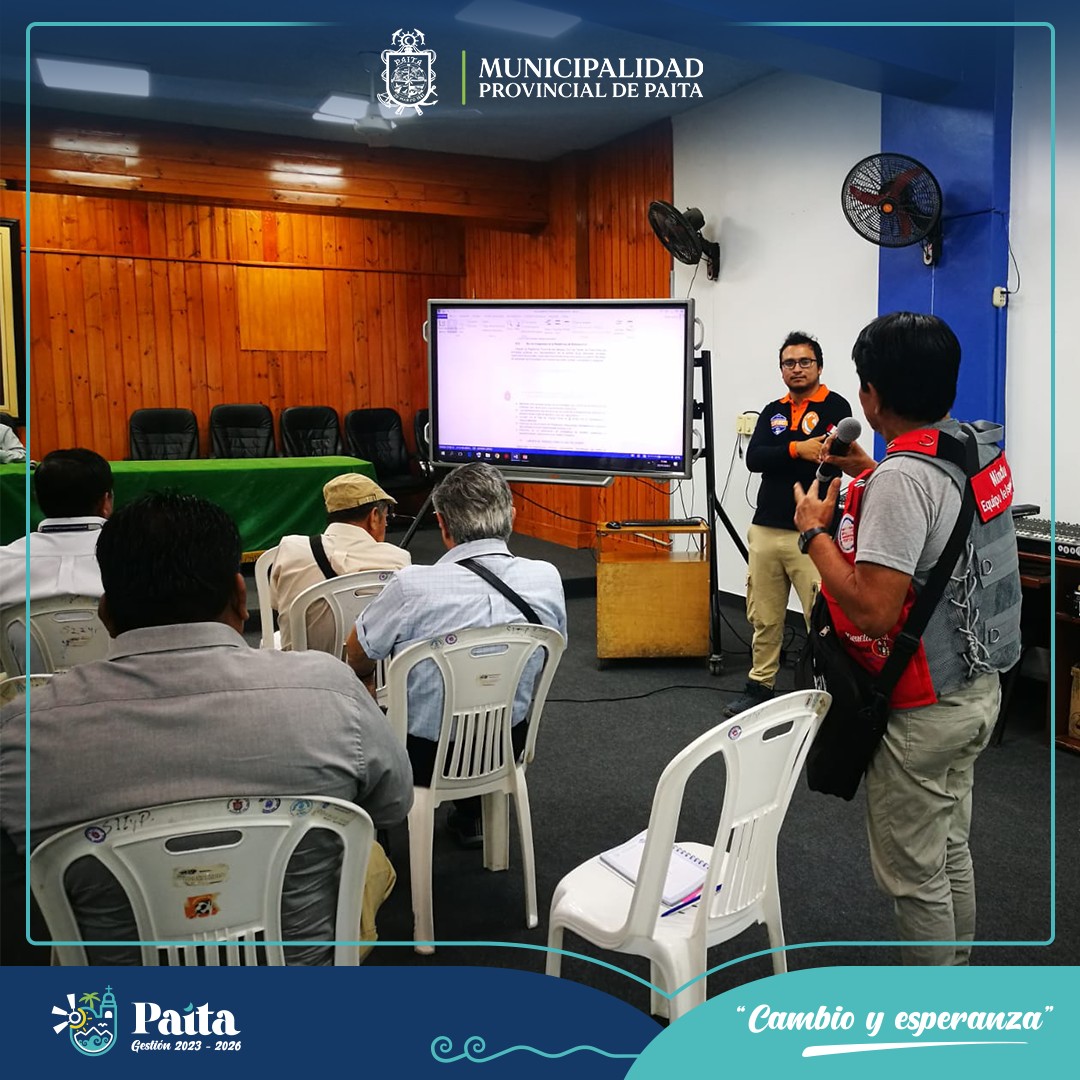 ¡Potenciando la preparación en Paita! reunión estratégica de la plataforma provincial de defensa civil para fortalecer capacidades en riesgo