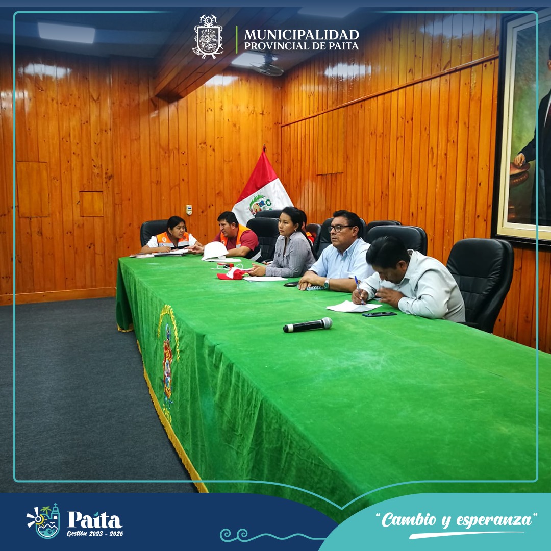 ¡Potenciando la preparación en Paita! reunión estratégica de la plataforma provincial de defensa civil para fortalecer capacidades en riesgo