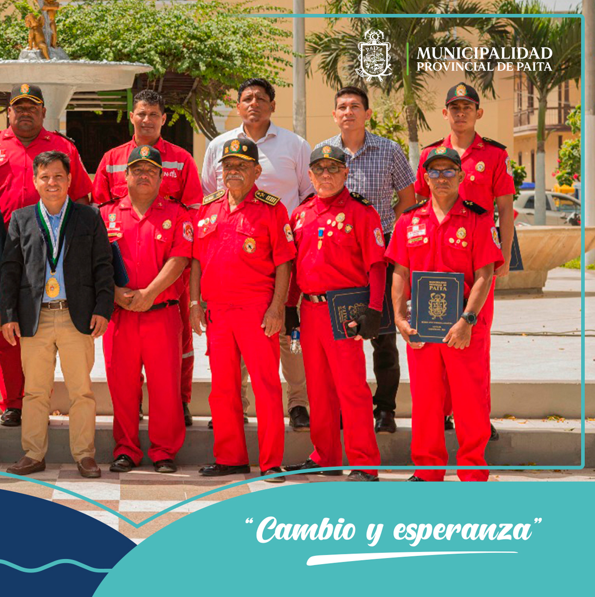 La MPP celebra el 163° aniversario de la primera compañía de bomberos de Paita en el Perú