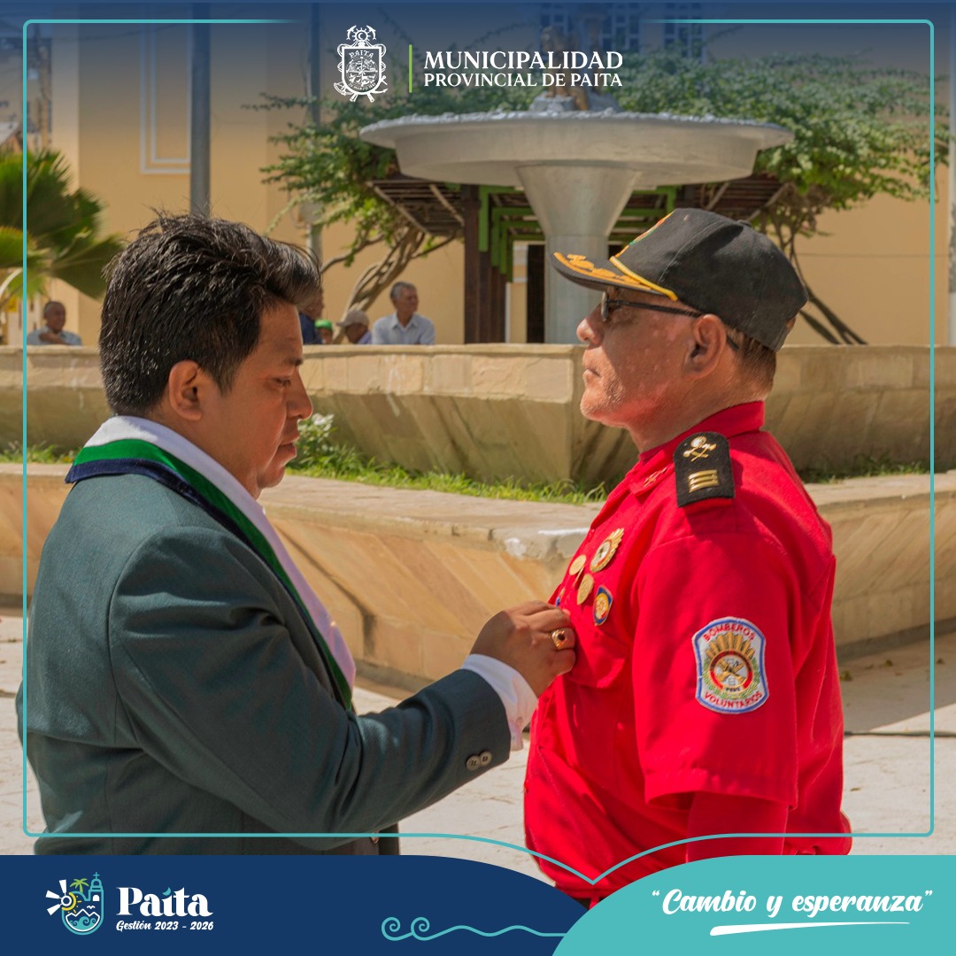 La MPP celebra el 163° aniversario de la primera compañía de bomberos de Paita en el Perú
