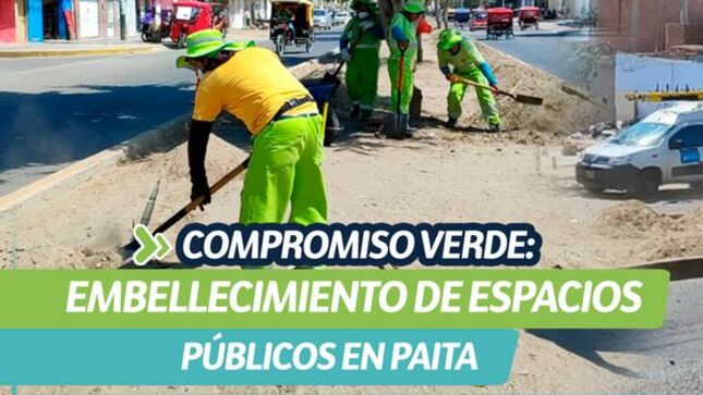 Compromiso verde: Embellecimiento de espacios públicos en Paita