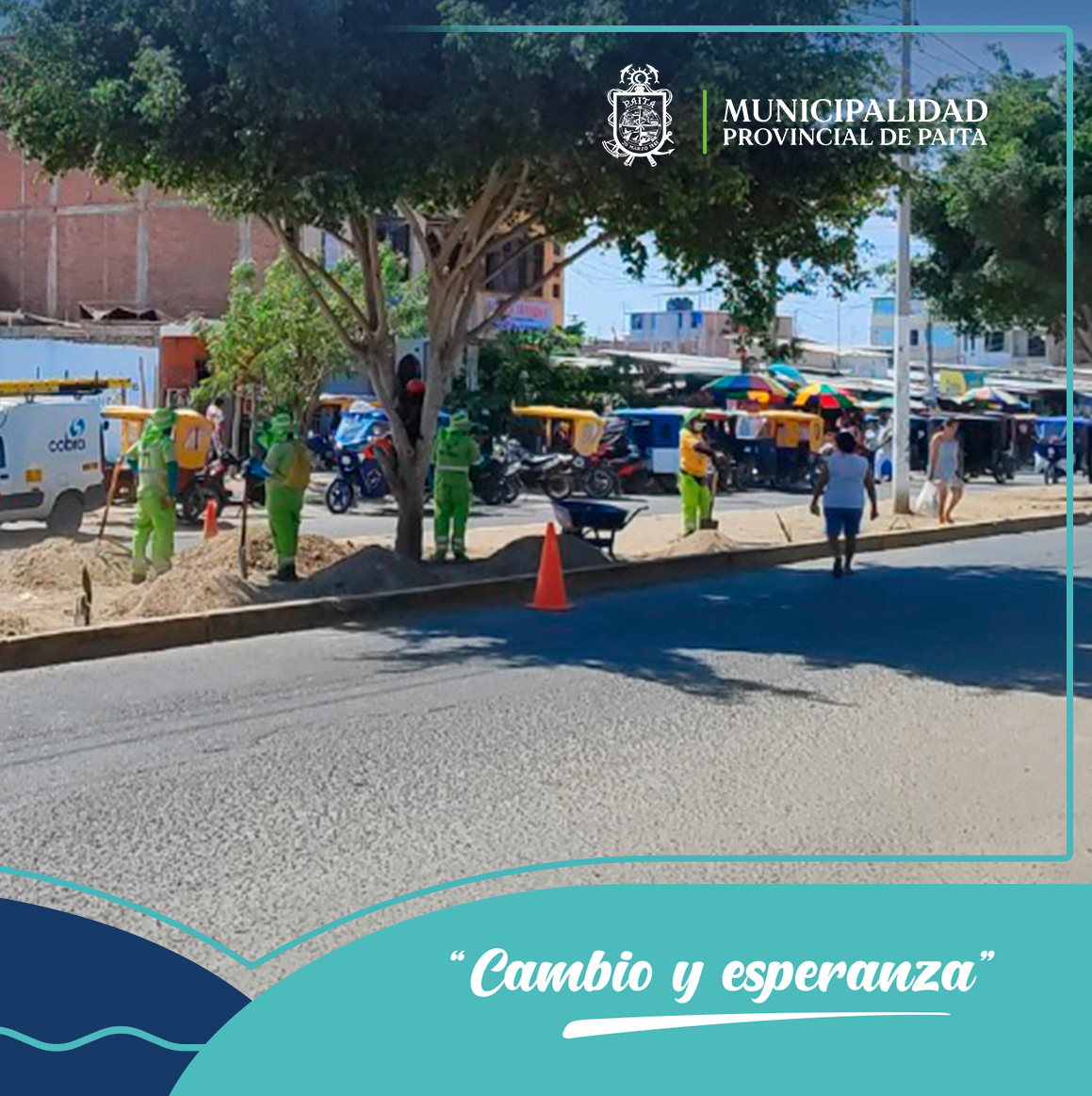 Compromiso verde: Embellecimiento de espacios públicos en Paita