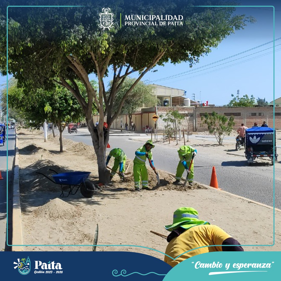 Compromiso verde: Embellecimiento de espacios públicos en Paita