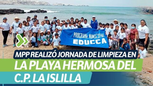 MPP realizó jornada de limpieza en la playa hermosa del C.P. La Islilla