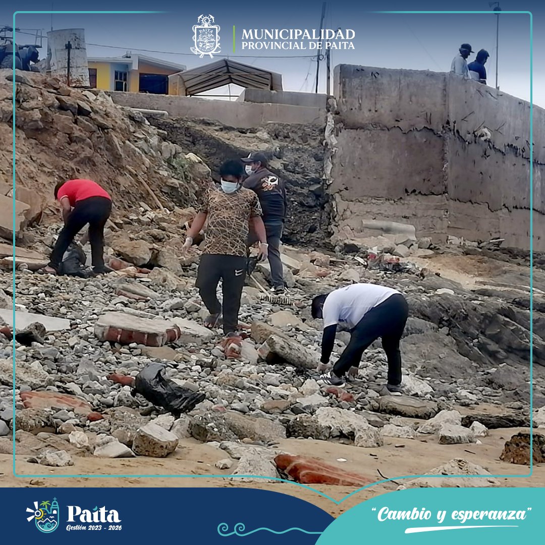 MPP realizó jornada de limpieza en la playa hermosa del C.P. La Islilla