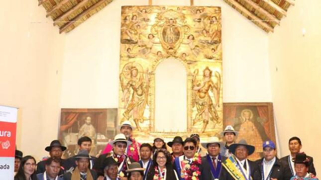 Puno: Ministra de Cultura inauguró la restauración de la capilla San Pedro de Challapampa