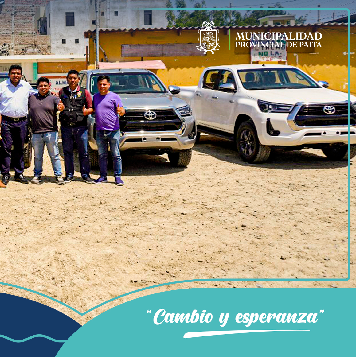¡Impulsando la seguridad ciudadana! Paita recibe cinco nuevas camionetas de última generación