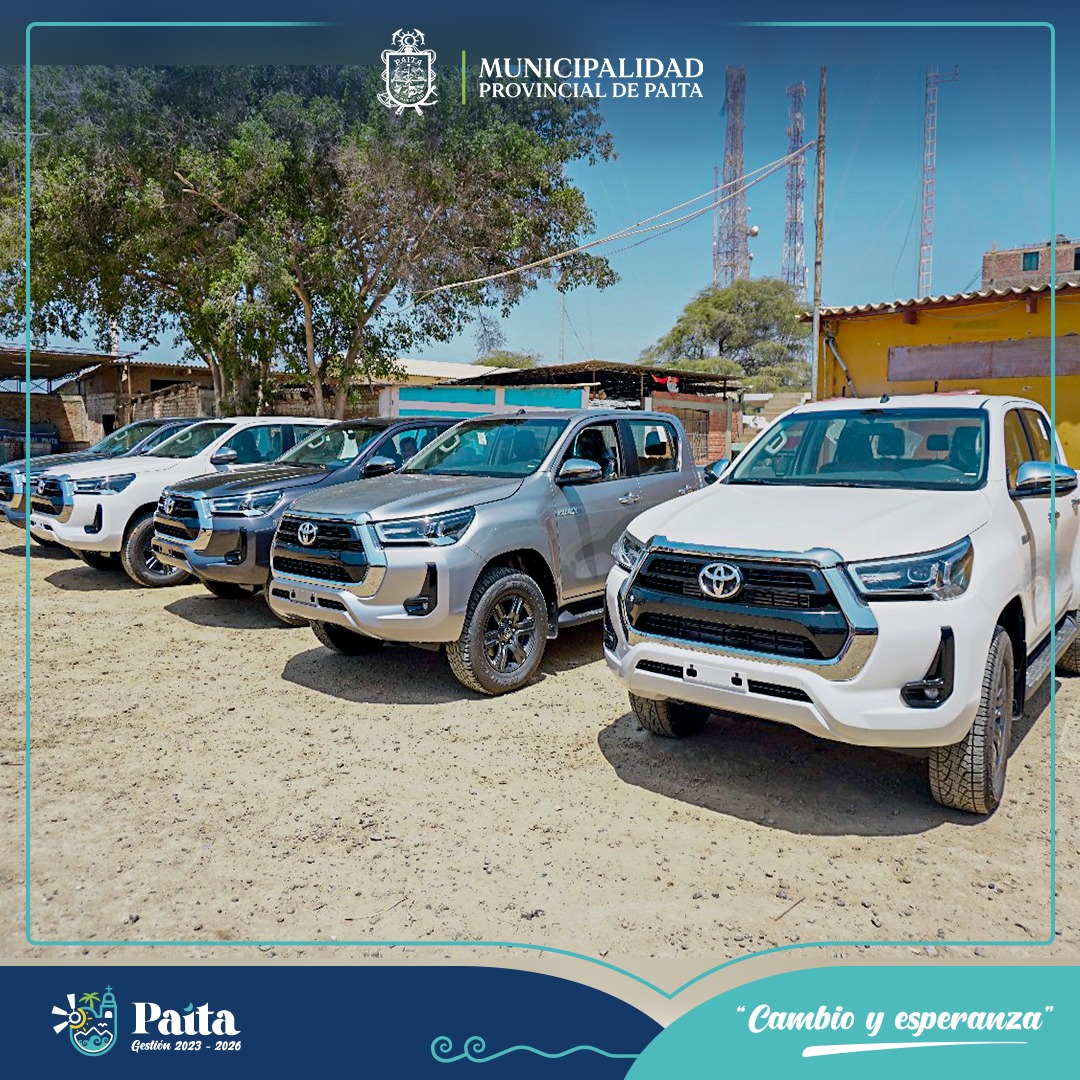¡Impulsando la seguridad ciudadana! Paita recibe cinco nuevas camionetas de última generación