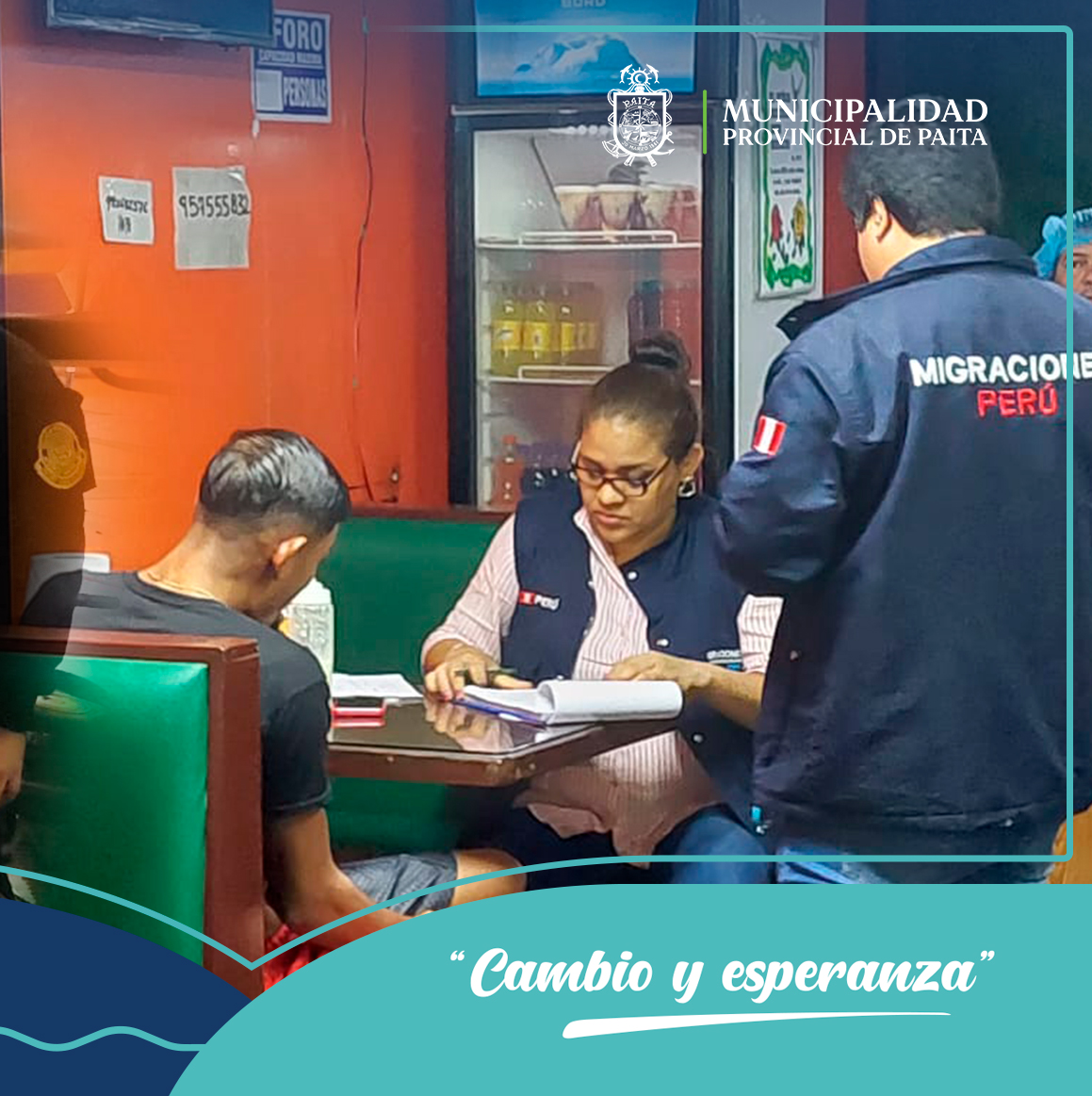 Operativo conjunto de control migratorio en Paita: coordinación efectiva entre oficina de migraciones, MPP Y PNP