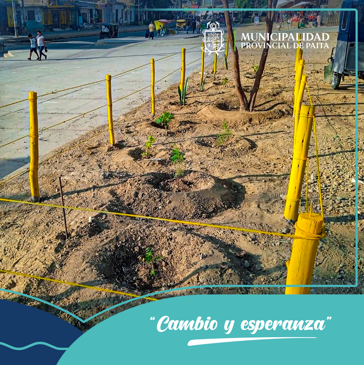 Continuamos recuperando exitosamente espacios verdes en Paita